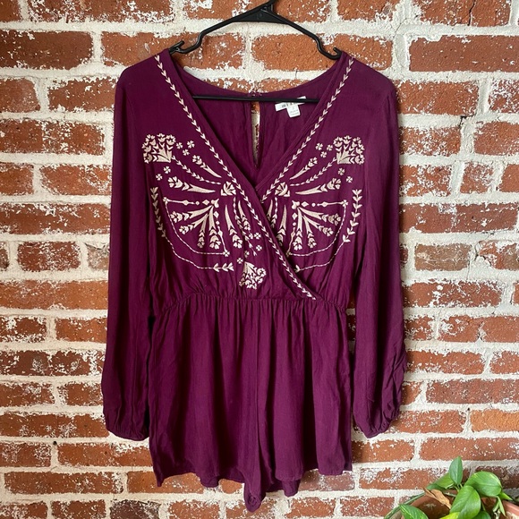 Miami boutique purple long sleeve romper - Picture 5 of 7